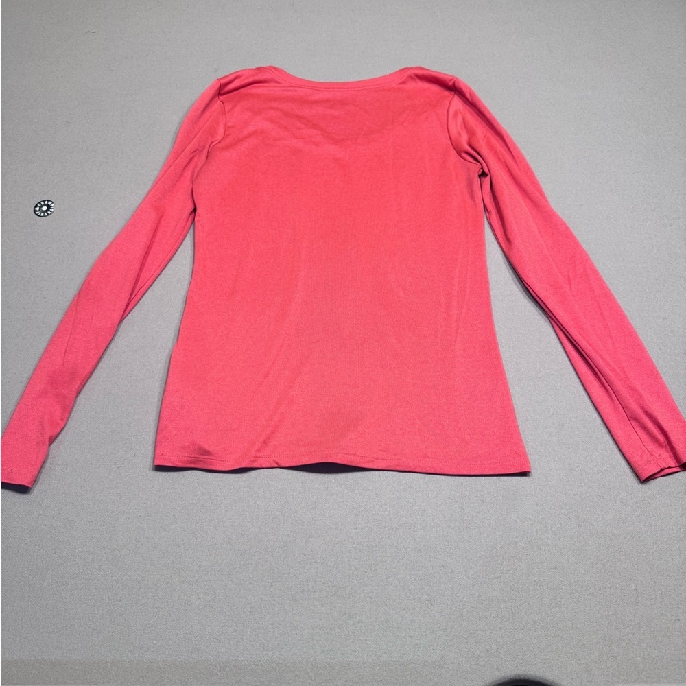Nike Dri-Fit Red Long Sleeve Women's Shirt - Picture 2 of 6